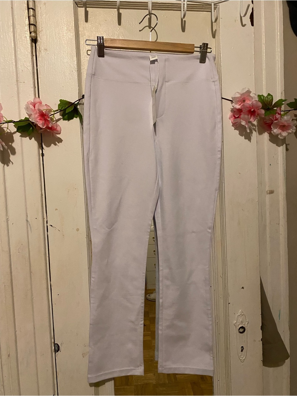 HALARA White Boot Cut Pull-On Pants